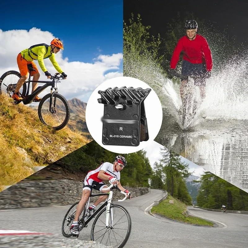 Pastillas de freno de disco de bicicleta de cerámica, pastilla de freno hidráulica Compatible con pastillas de freno de bicicleta de montaña y carretera L05A N03A N04C piezas de bicicleta(BL-01S 4Pair