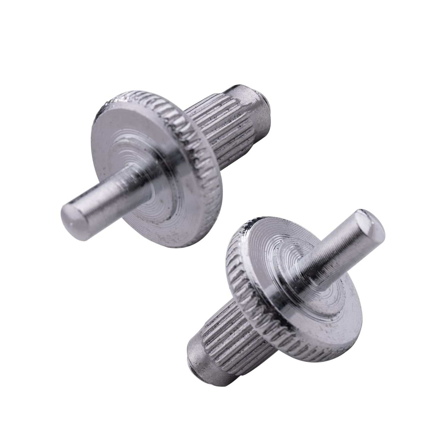 DIAO79NI 2-Pack Tune-O-Matic Guitar Bridge Studs Wheel Posts & Anchors 4mm Hole For Nashville Style Les Paul SG ES (Chrome)