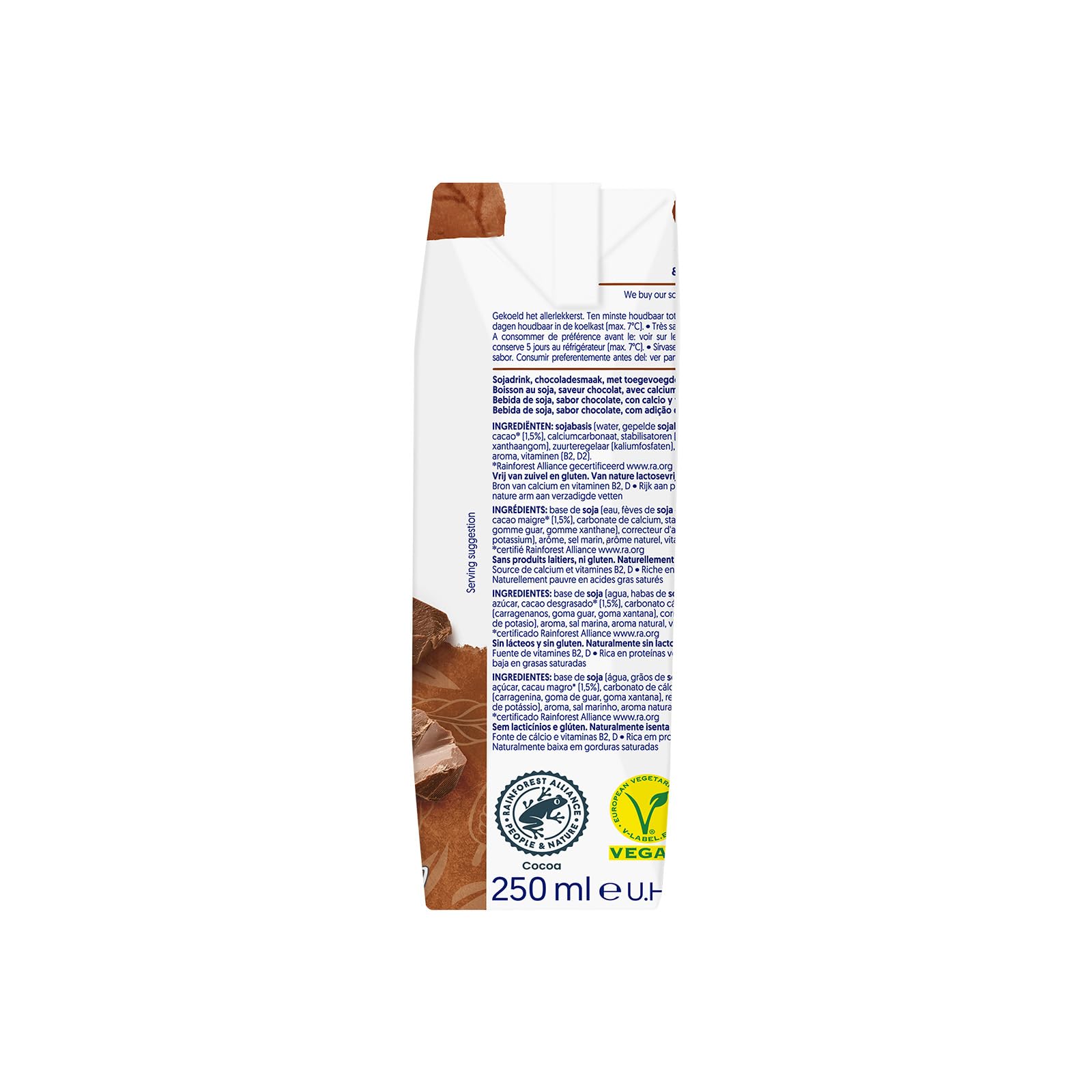 Alpro Set de 3 Boissons Soja Chocolat 250 ml - Pack de 8