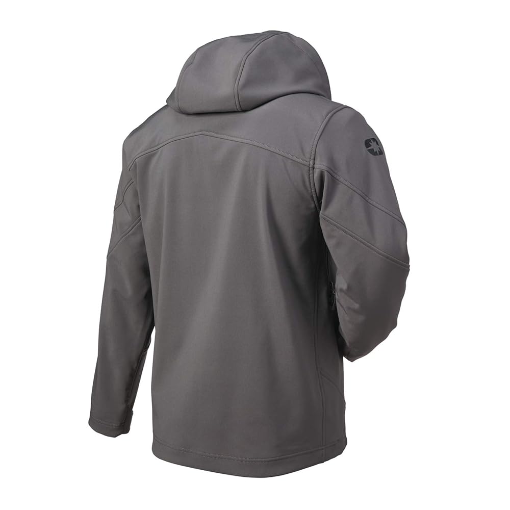 Polaris Gray Mens Softshell Jacket Lightweight Warm Fleece