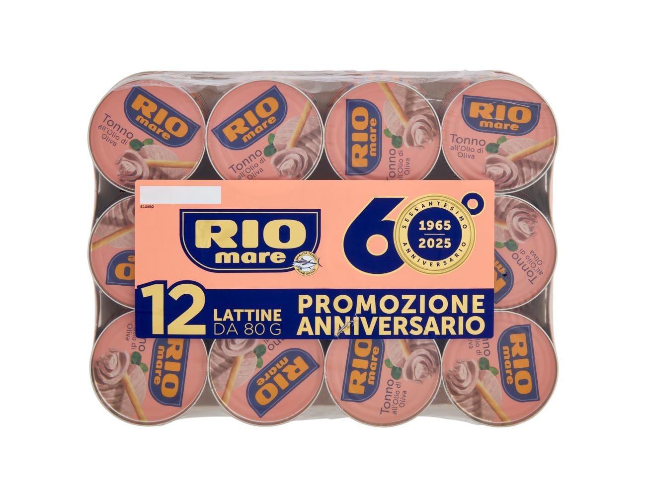 Italian Gourmet Rio Mare Thon à l’Huile d’Olive – 48 Boîtes de 80 g – Thon italien premium en huile d’olive – Pack économique 3,84 kg – Idéal salades, pâtes & repas rapides + Italian Gourmet Polpa