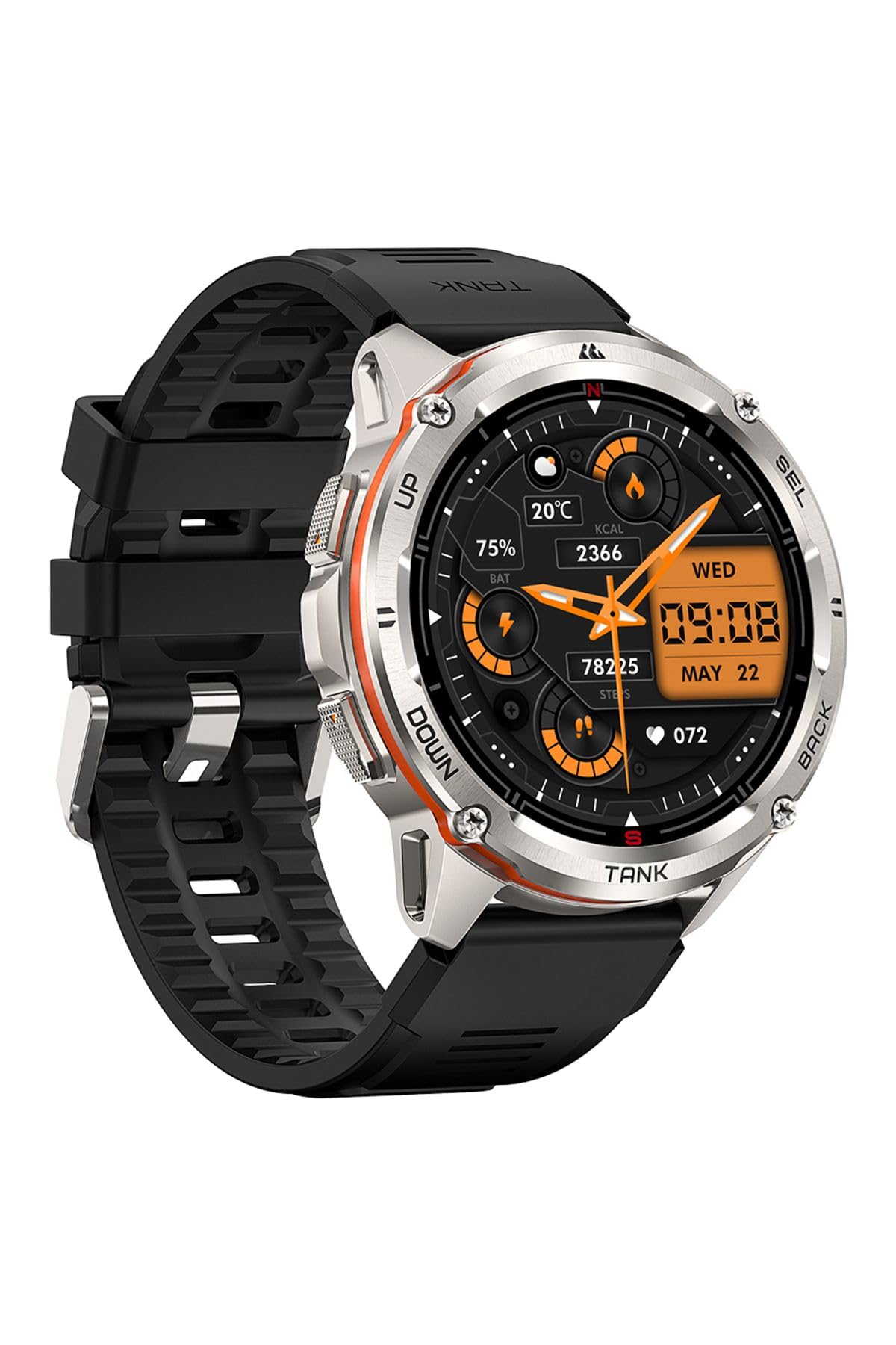 KOSPET 14000014000 T3 Ultra Orologio intelligente AMOLED GPS impermeabile argento 1,4"