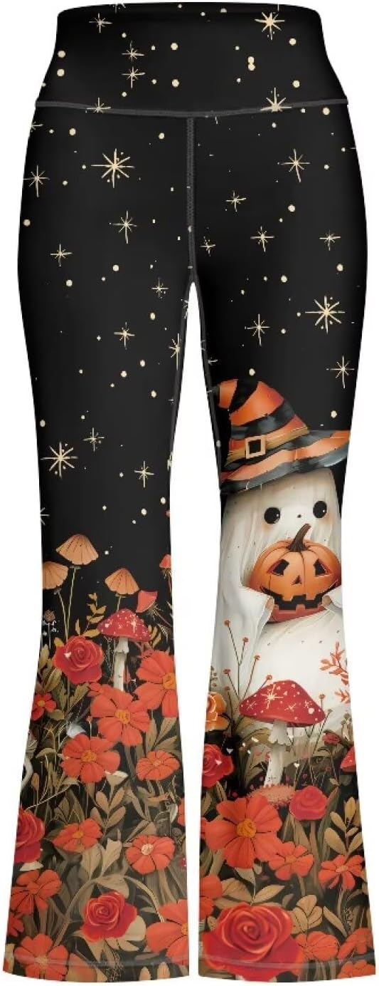 Girls Flare Leggings Cute Bell Bottoms for Teen Girls Wide Leg Sweatpants for 5-14 T