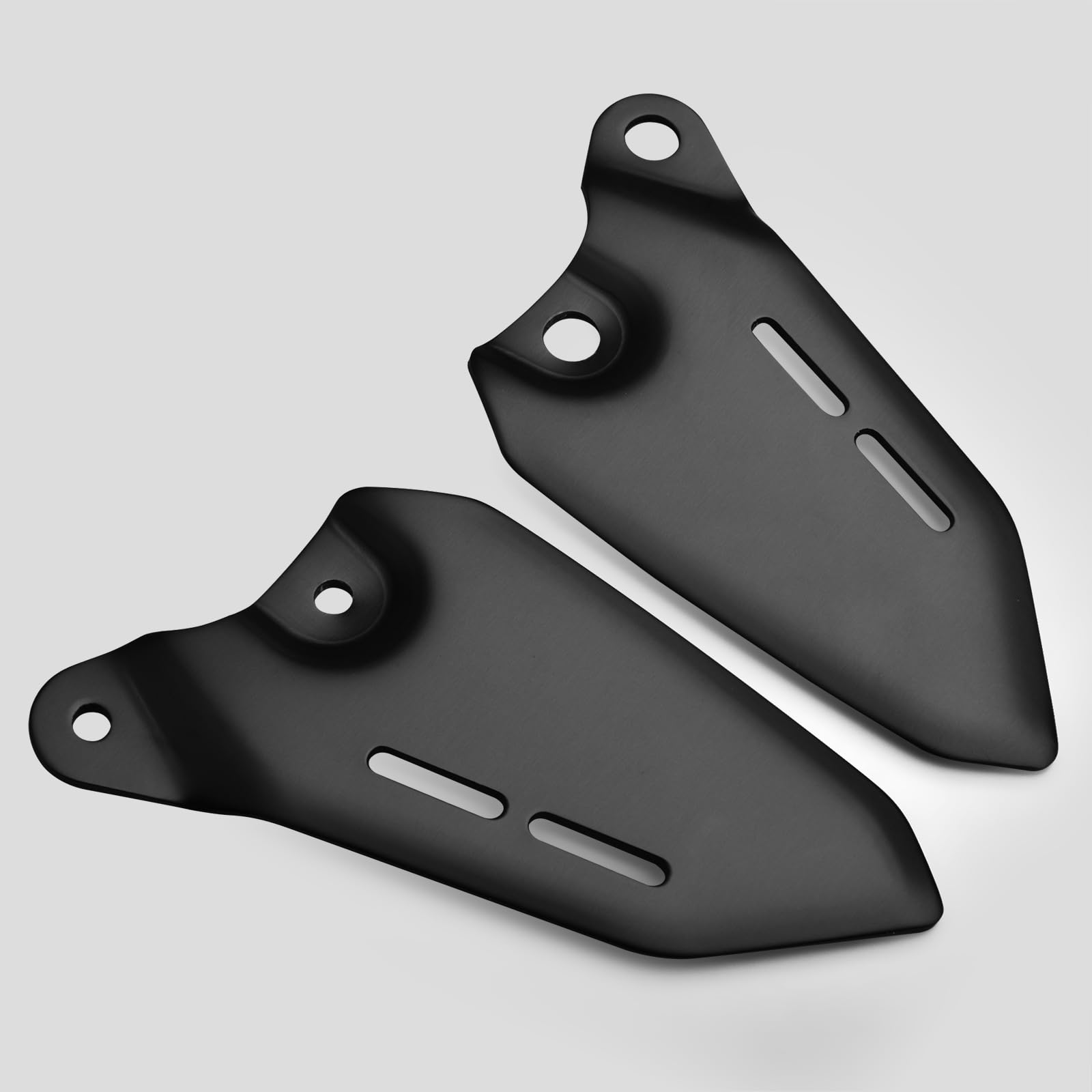 Fersenschutzplatte aus Aluminiumlegierung Passend für Z900RS 2018-2026 Links & Rechts Set Fußraste Fußstütze 2019 2020 2021 2022 2023 2024 2025 2026 (Schwarz Matt)