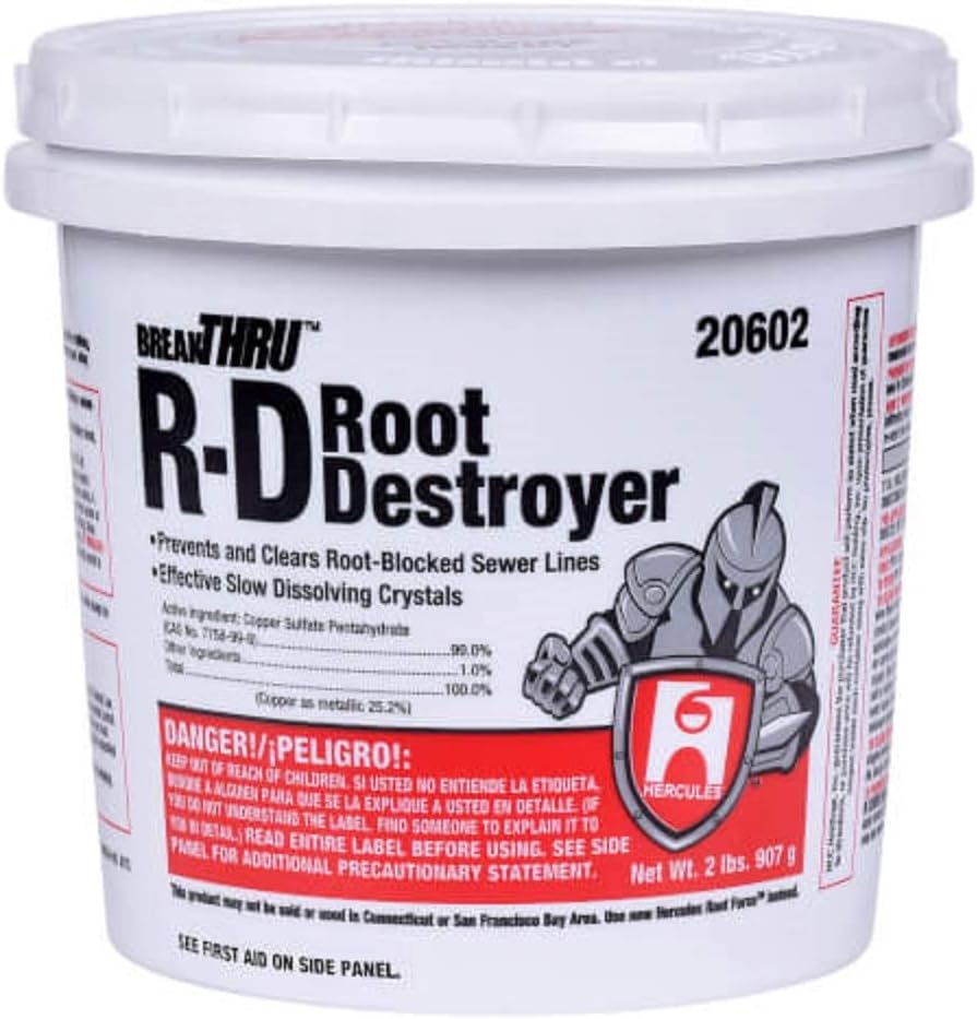 Oatey 20602 Hercules R-D Root Destroyer, 2-Pound - 2 Pack