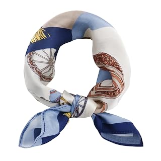 Ciormis 100% Mulberry Silk Scarf-Women's 21''/27''Square Silk Hair Head Scarf Neckerchief with Gift Packaged - Amazon product rated Grade A