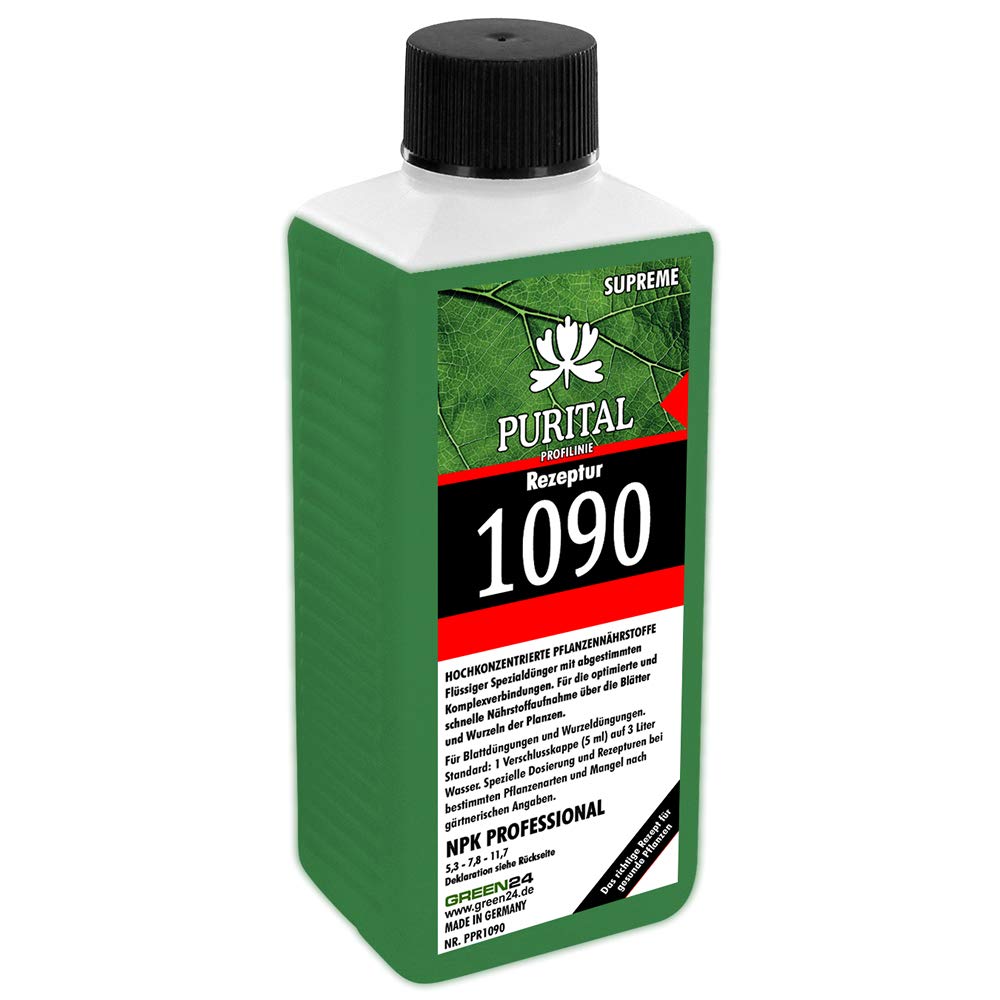 Rezeptur 1090 NPK 5,3+7,8+11,7 Flssig-Dnger, System Volldnger (Stickstoff  Phosphat Kalium) mit Spurennhrstoffen Eisen Kupfer Mangan Molybdn Zink :  Amazon.de: Garten