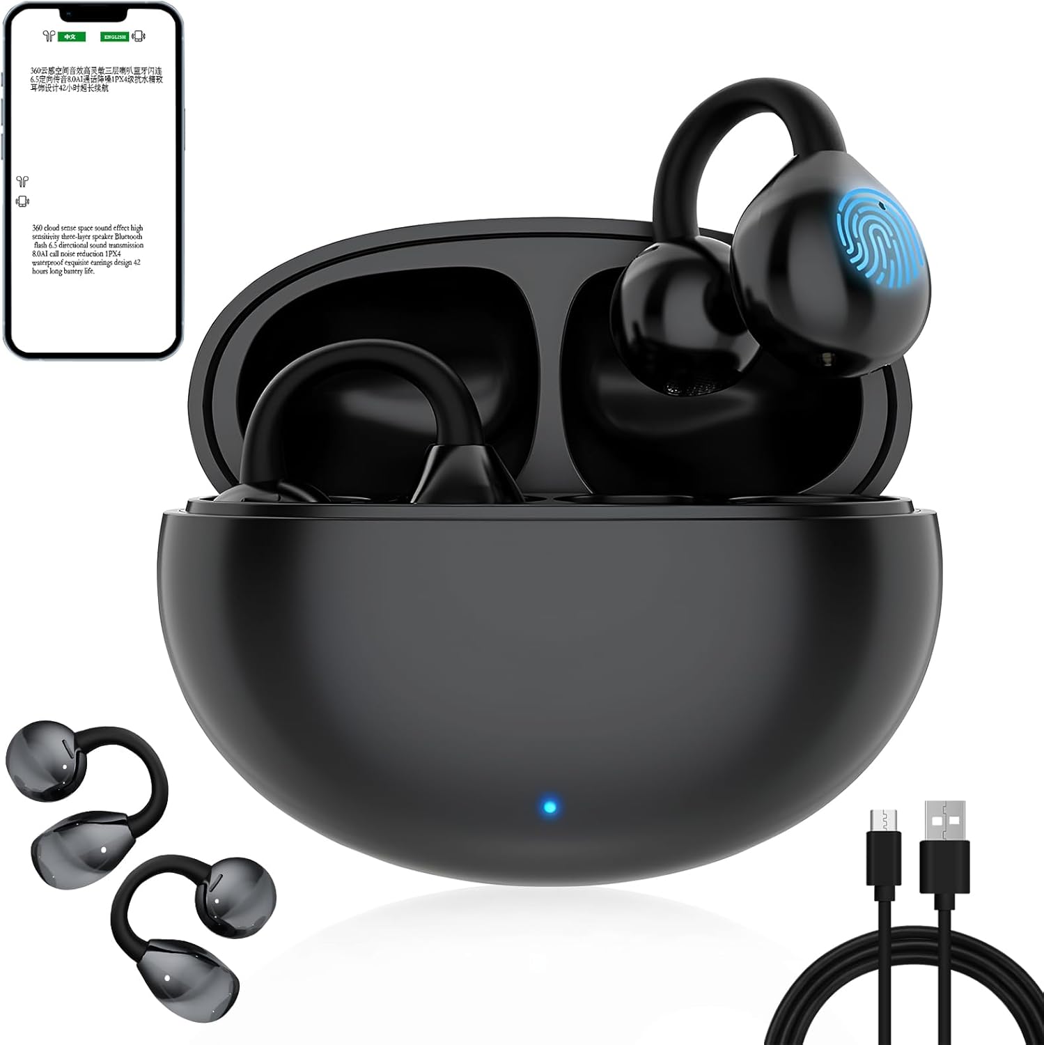 TWS Earphone True Woreless Earbuds M91