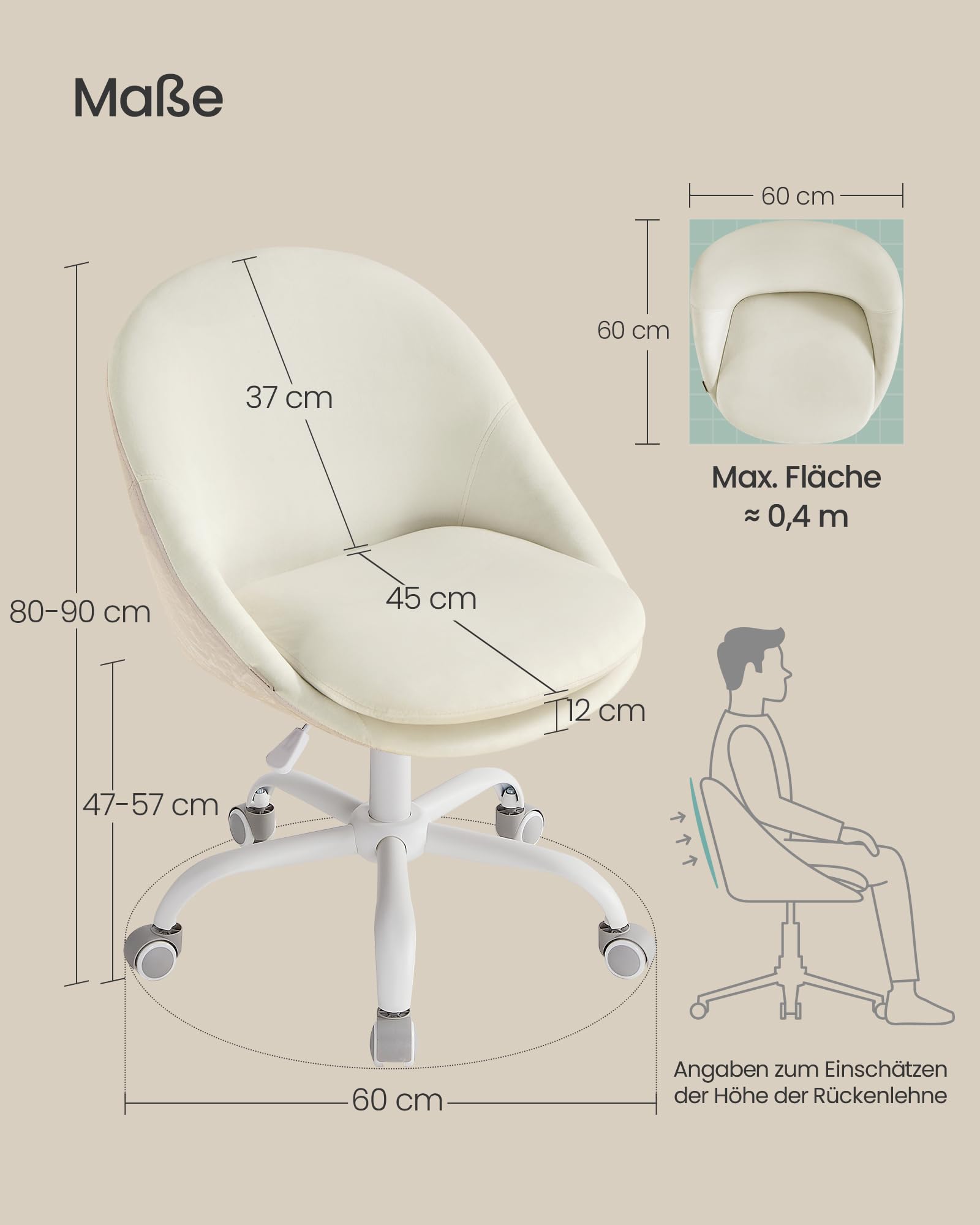 Songmics Homeoffice-Stuhl – Bild 7