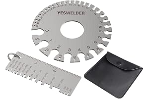 YESWELDER Round Dual Sided Metal Sheet Gauge & Metal Sheet Thickness Gauge...