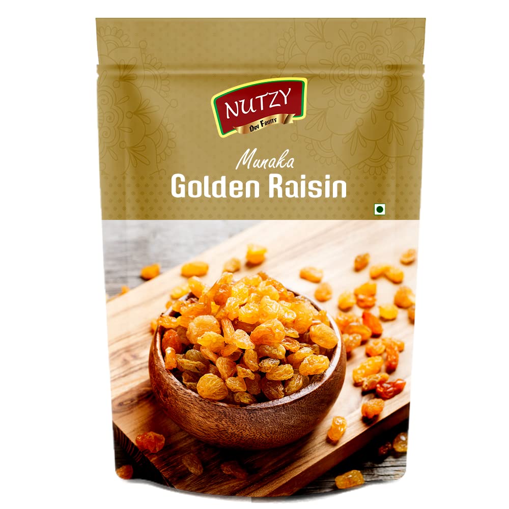 Nutzy Premium Raisins (Golden Raisins/ Munakka, 250g)