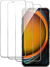 [3 Pièces] Verre Trempé pour Samsung Galaxy Xcover 7 Protection écran, Ultra Résistant Film Protection écran, Ultra HD, 9H Dureté, Sans Bulles, Anti-Rayures, Facile à Installer
