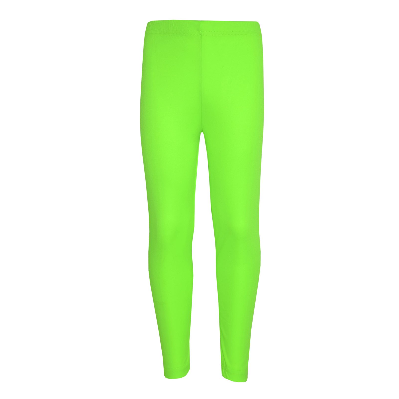 A2Z 4 Kids Girls Plain Legging Dance Fashion Leggings - New Legging Neon Green 13