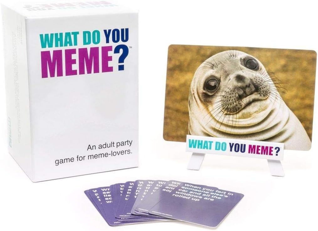 Store2508 What Do You Meme Card Game for Adults(color White)