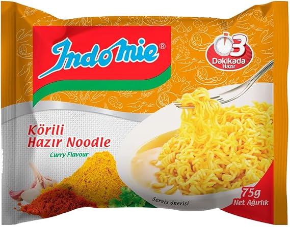 Indomie Curry Noodle, 75 Gr x 12 Pieces