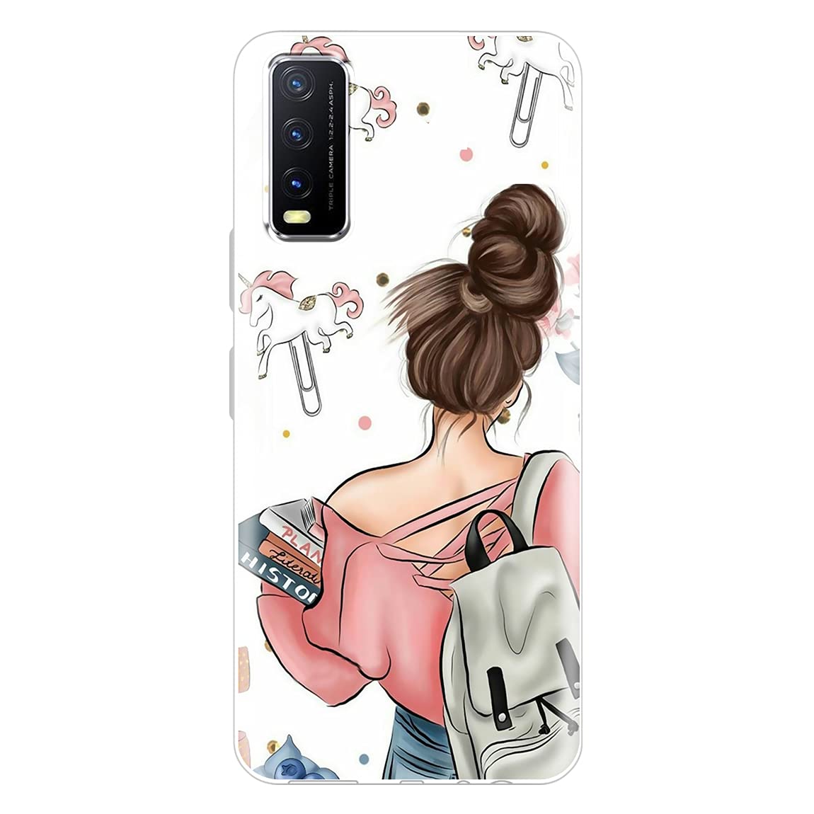 Fashionury Back Cover for Vivo Vivo Y20 / Y20i / Y20A / Y20G / Y20T / Y12s / Y12G Designer | Printed|Transparent |Flexible| Silicon -D093 (B095MS6DBV) Amazon Price History, Amazon Price Tracker