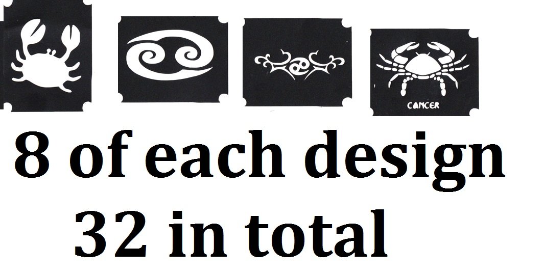 Cancer Zodiac Collection (Cancer Tattoo Stencils)