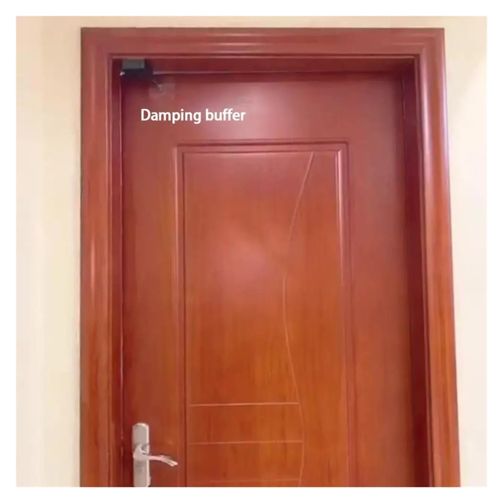 Ferme-porte automatique amélioré avec tampon d'amortissement – Installation de poinçon pour portes coulissantes multifonctionnel à fermeture automatique (1 200 g Pull 2)