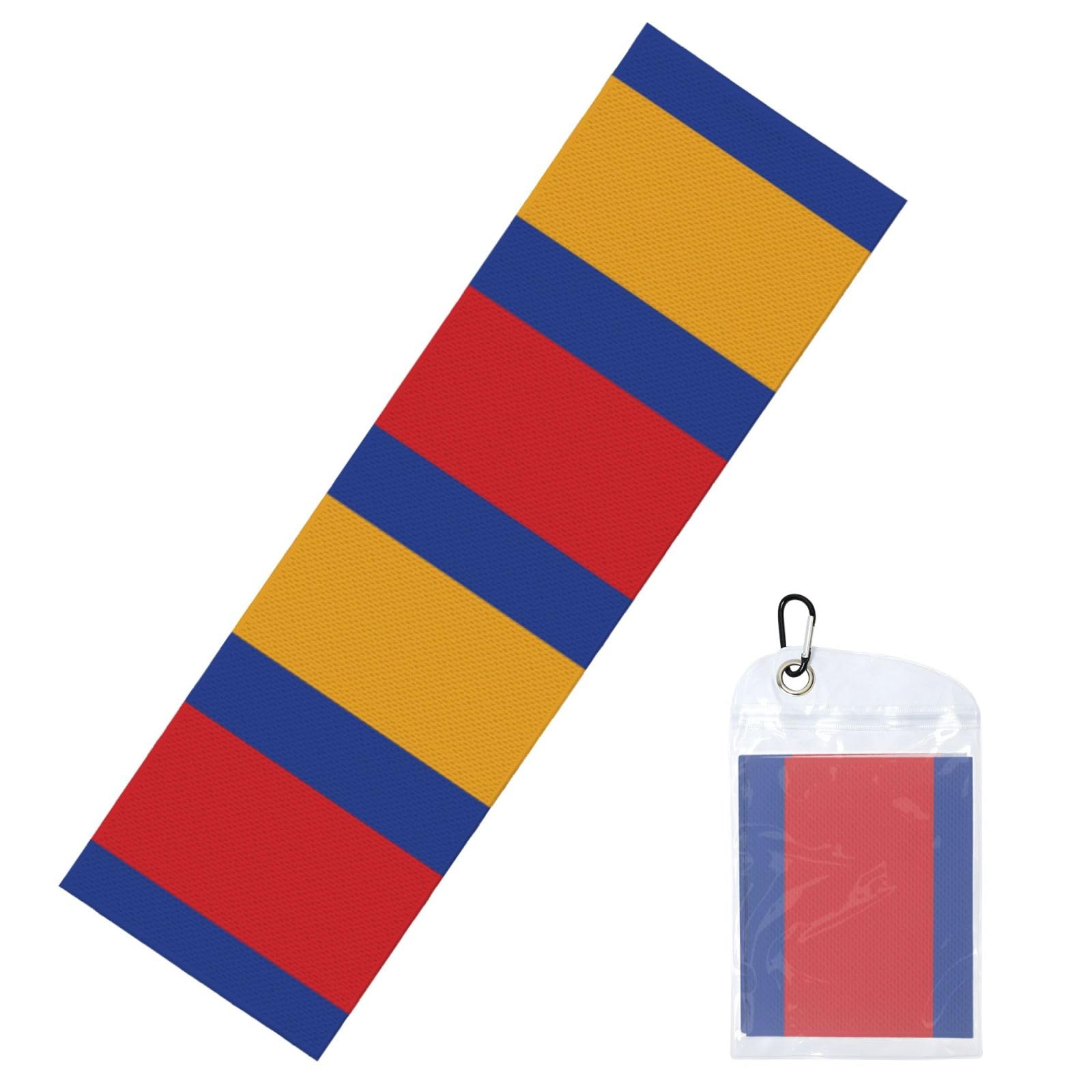 DUYIOKH Flag of Armenia Print Cooling Towel, Portable Towel for Gym Workout Golf Beach World Cup Sports Hot Weather