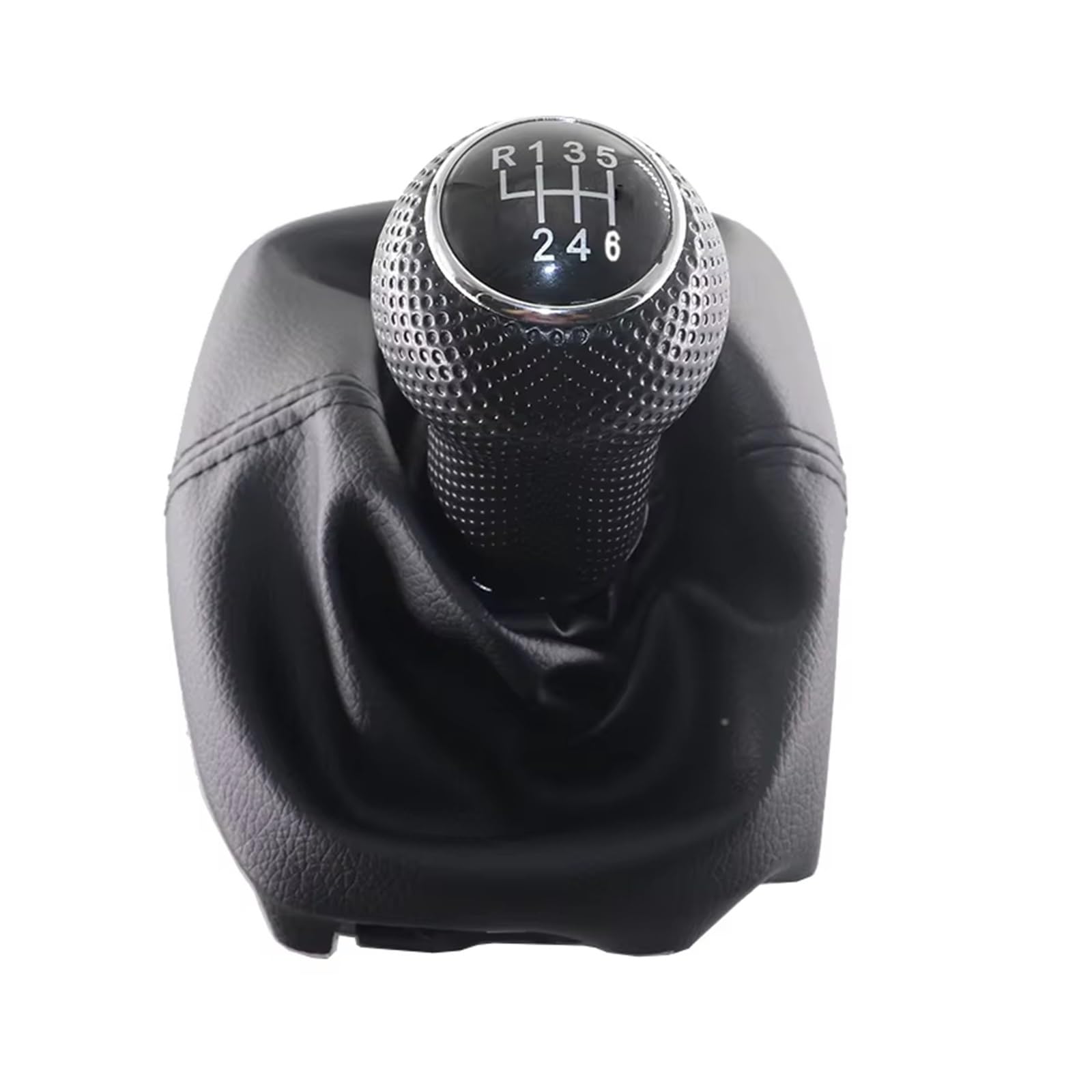 XKOEHXJ Car Gear Shift Knob for VW for Sharan II 2001-2010 Manual Gear Head Shift Knob Lever Cover Gearbox Boot Cover(6 Speed)