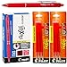 Pilot FriXion Clicker Retractable Gel Ink Pens, Eraseable, Fine Point 0.7mm, Red Ink, Pack of 12 with Bonus 2 Packs of Refills