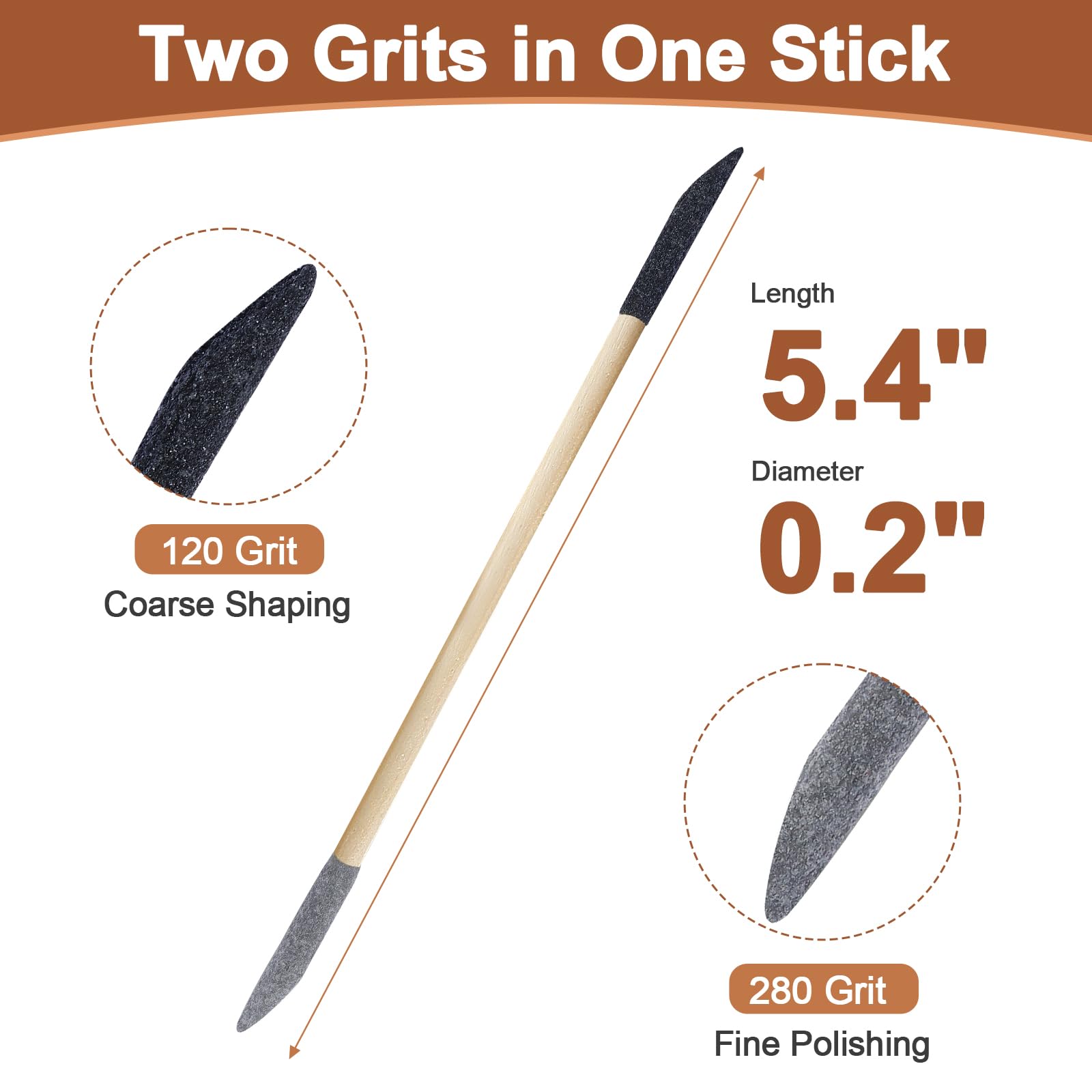 Sanding Sticks - 60 Pcs for Models & Resin -2