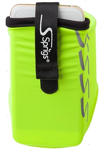 Vista 21 de Sprigs Funda para brazalete de teléfono para iPhone 14, 13, 12, 11, X Galaxy Z, S22, S21, S20, Google Pixel 7, 6, 5. El brazalete para correr más