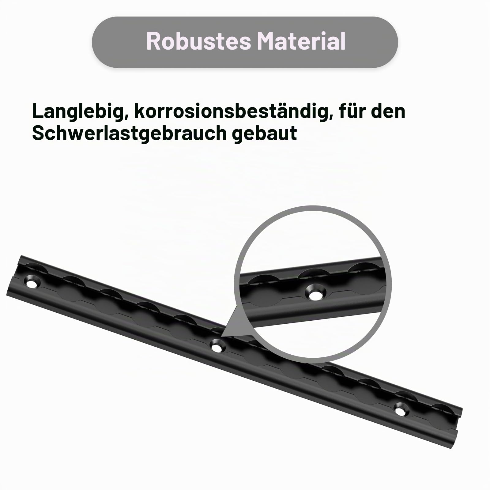 4 Stück L-Schiene, 305 mm Aluminium-L-Schiene, kurze Airline-Spannschiene für enge Räume, LKW-Betten, Vans, Pickups, Anhänger, Motorräder, ATVs, Dirt Bikes, schwarz eloxiert