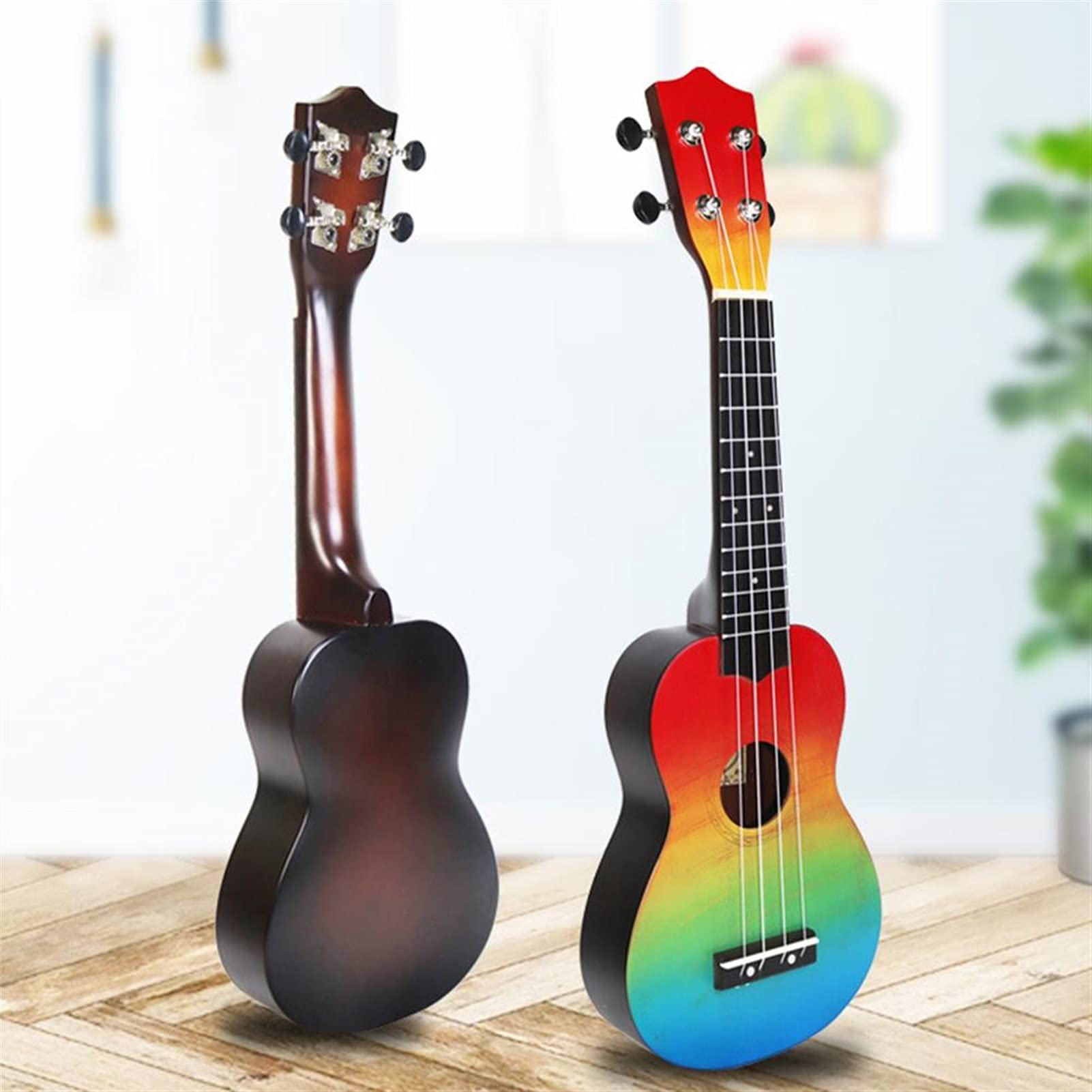 Ukulele 21 Pollici Ukulele in Legno 4 Corde Chitarra Portatile 21 '' Chitarra Chitarra Mini Chitarre per Principianti Regalo per Bambini Concerto Ukulele