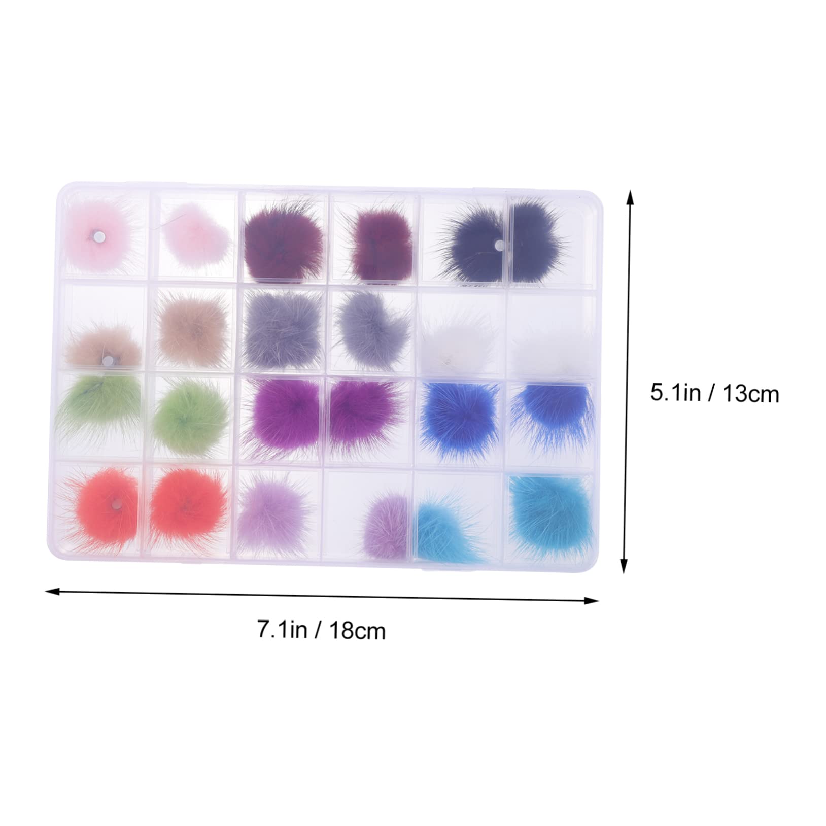 Ipetboom 24piezas Balones De Sintética Para Decoración De Uñas Accesorios Para Diseño De Manicura Kit De De Uñas