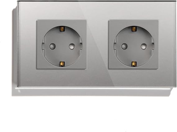 BSEED LIFE Schuko Steckdose Mit Abdeckung - Wasserdichte Doppelsteckdose 16A