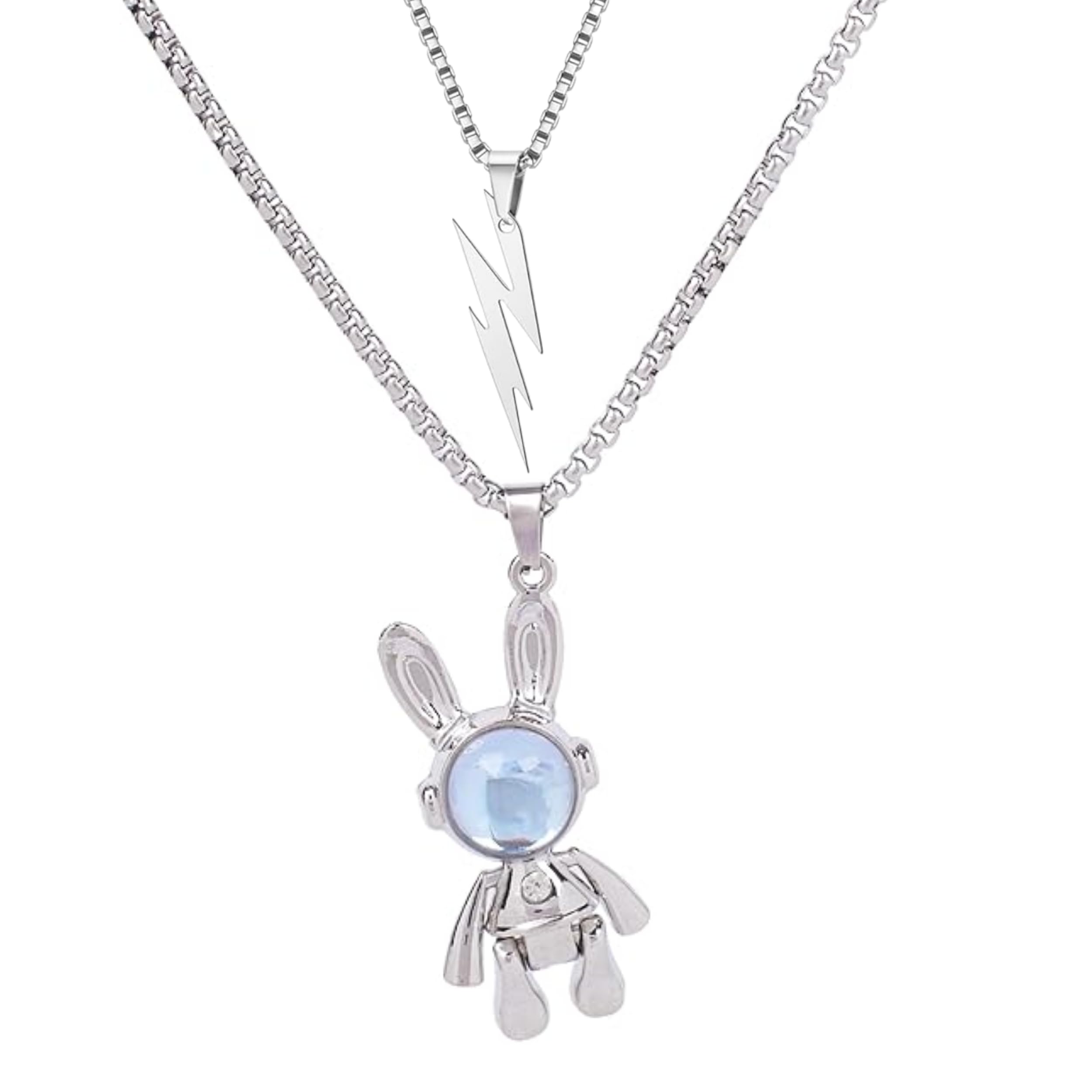 salty alpha Jewellery for Men - Voltage & Spaceman - Pendant, Chain, & Jewellery set for Men - Jewellery Accessories for Boys-picture-8
