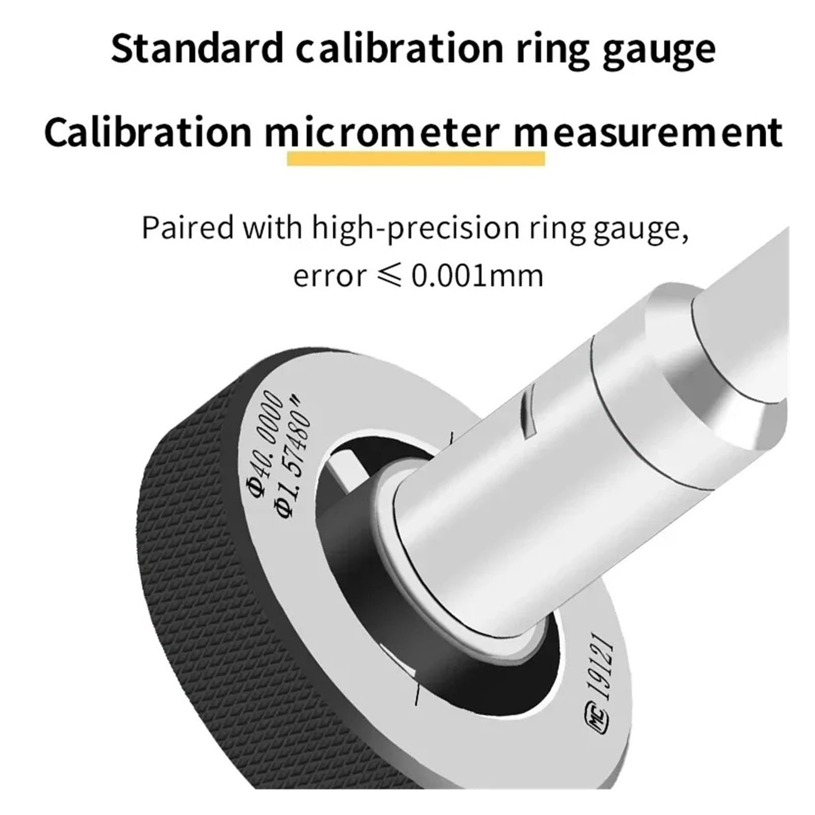 Micrometro digitale con diametro interno, 0,001 mm, strumento di misurazione a tre punti di precisione con display di facile lettura per letture accurate, ideale per ingegneri e hobbisti
