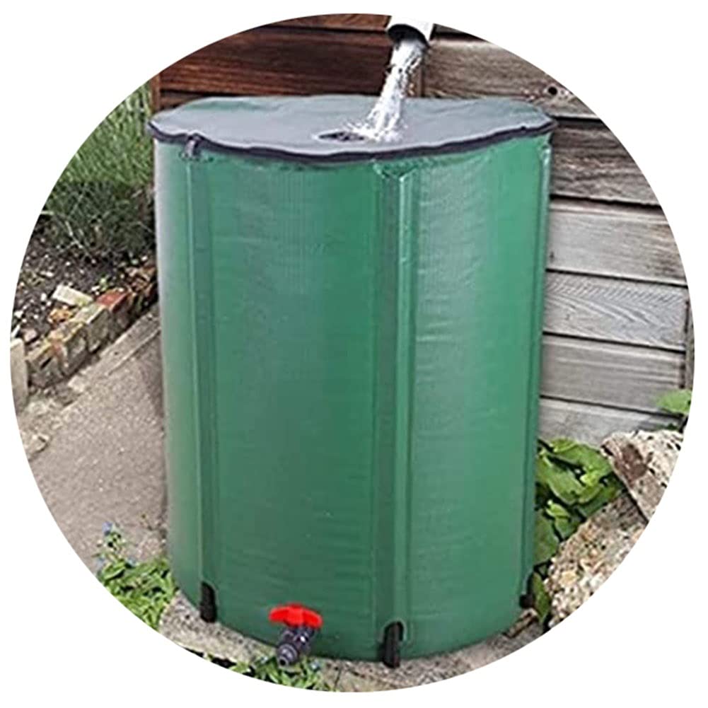Tragbarer Regenwassersammler, Faltbarer, Flexibler, Dürreresistenter Wasseraufbewahrungseimer, Antialterung Zum Picknick, Wandern (Color : Green, Size : 225L/60x80cm)