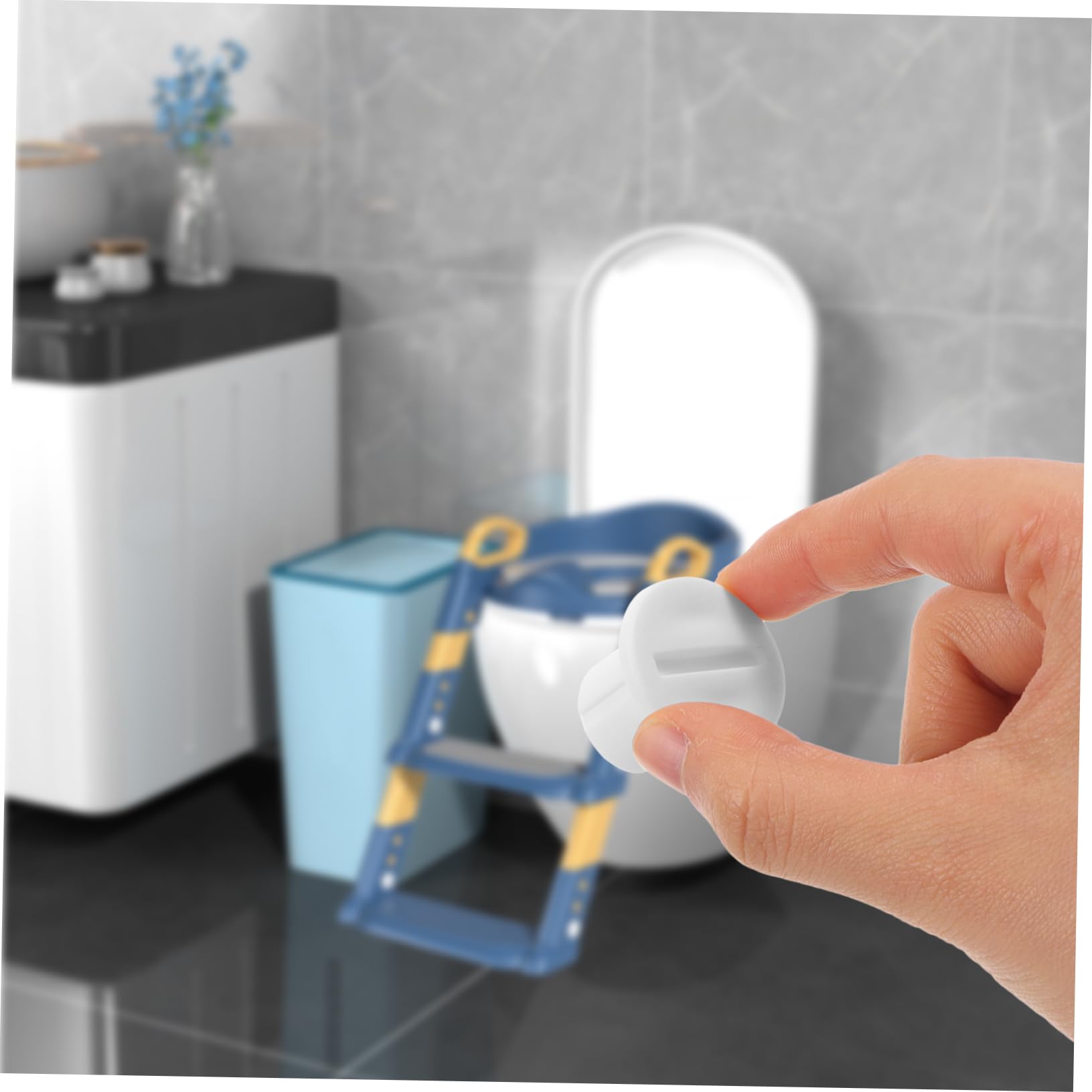 MOLUCKFU Toilet Accessories Toddler Potty Ladder Screws Training Toilet Hardware