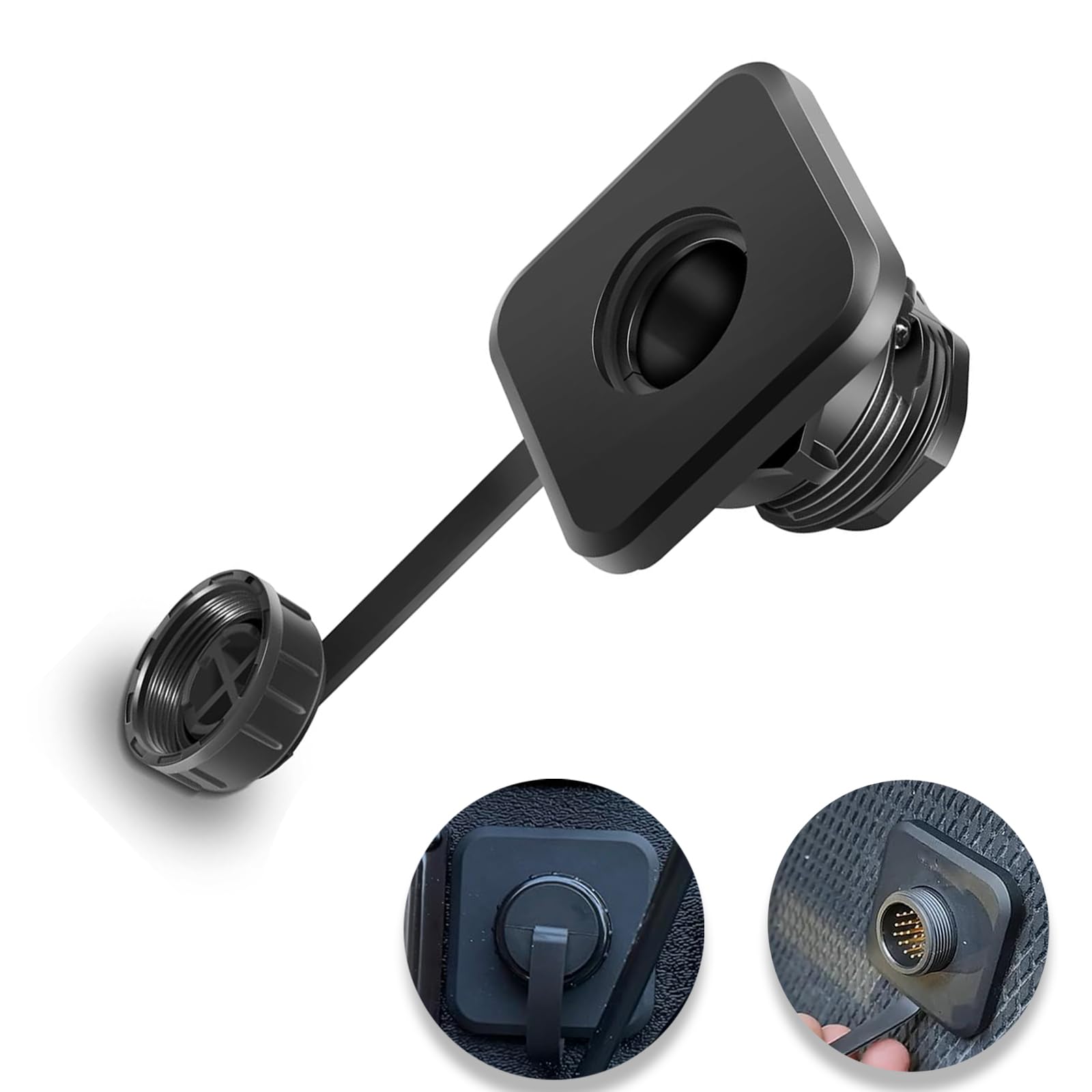 Kit de connecteurs de cloison pour Garmin LiveScope Plus LVS34/LVS62 – Système de déconnexion Rapide étanche | Remplacement pour 010-13350-00