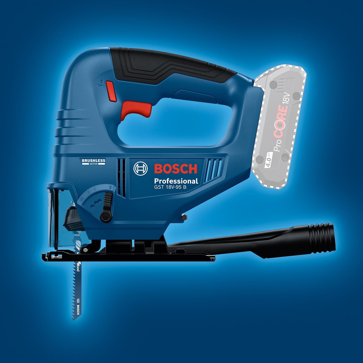 Bosch Professional 18V System scie sauteuse sans-fil GST 18V-95 B (sans batterie ni chargeur)