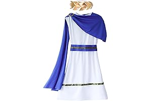 Kids Toga Costume - Ancient Greek or Roman Philosopher Robe, Perfect for...