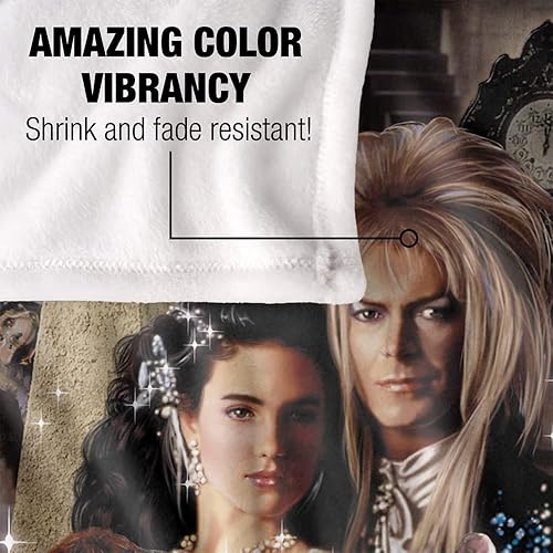 Miniatura 4 de Labyrinth Only Forever - Manta con licencia oficial de tacto sedoso, súper suave, 50 x 60 pulgadas