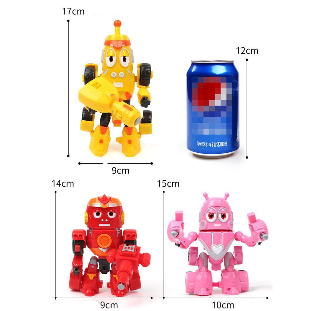 Amazon.co.jp: 黄色の変形玩具コミカルなLarva変形ロボットボーイの