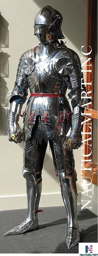 NauticalMart German Gothic Full Suit of Armor 15th Century Late Armor Costume