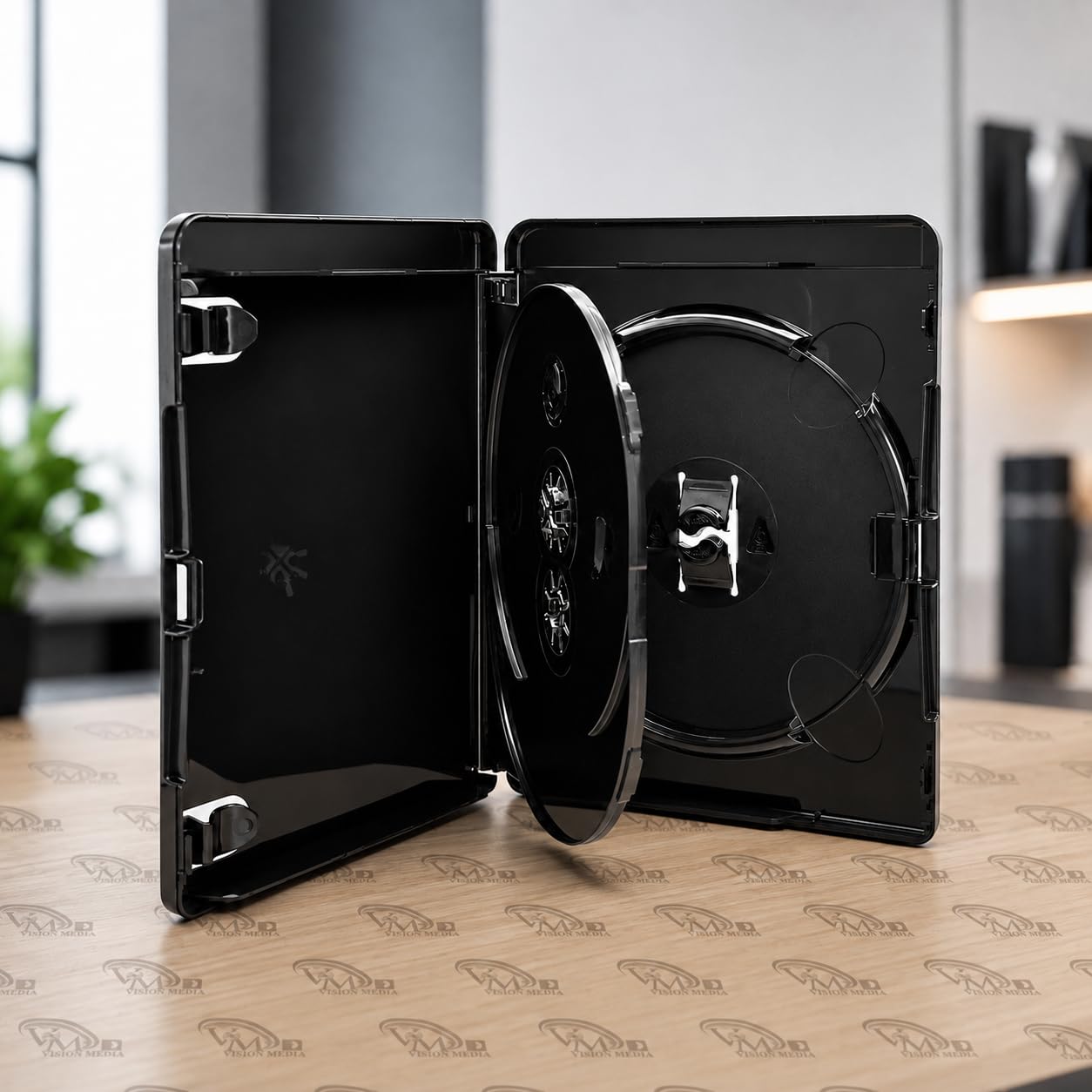 5 x 4K Ultra HD Triple Black Blu Ray Case - Memorizza qualsiasi disco Blu-Ray/DVD/Giochi