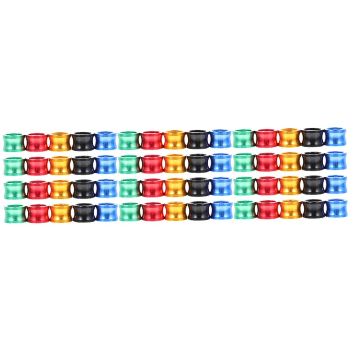 SEWOART 60 Pcs Pigeon Foot Ring Racing Pigeon Foot Place Pigeon Supplies The Pigeon Bird Training Foot Holder Doves Pigeon Racing Band Bird Ankle Band Bird Distinguish Supplies Aluminum