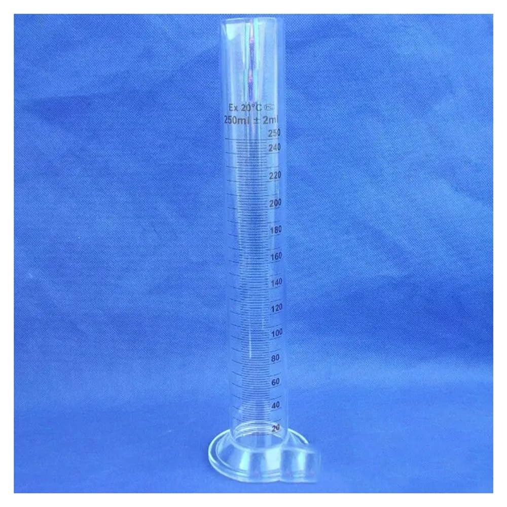 Misurazione di laboratorio. Cilindro graduato in vetro da 250 ml