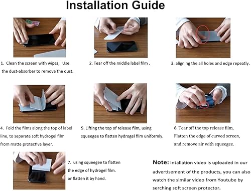 Miniatura 8 de Paquete de 2 protectores de pantalla de hidrogel mejorados para Xiaomi Redmi Note 11 Pro 5G  Poco X4 Pro 5G, TPU flexible irrompible y compatible