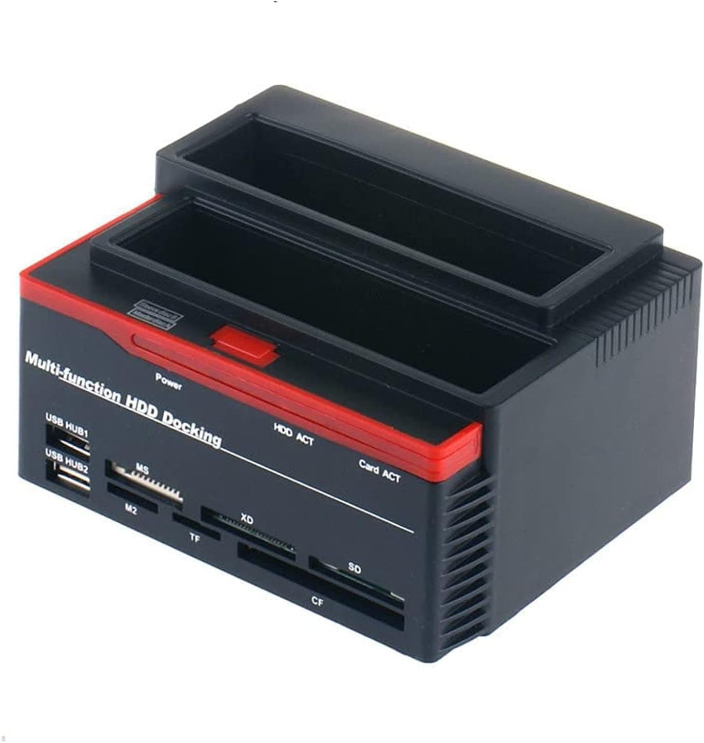 SKEIDO 2.5/3.5" SATA IDE HDD Docking Station Clone HDD Enclosure USB 2 Ports USB 2.0 Hub MS/M2/XD/CF/SD/TF Card Reader