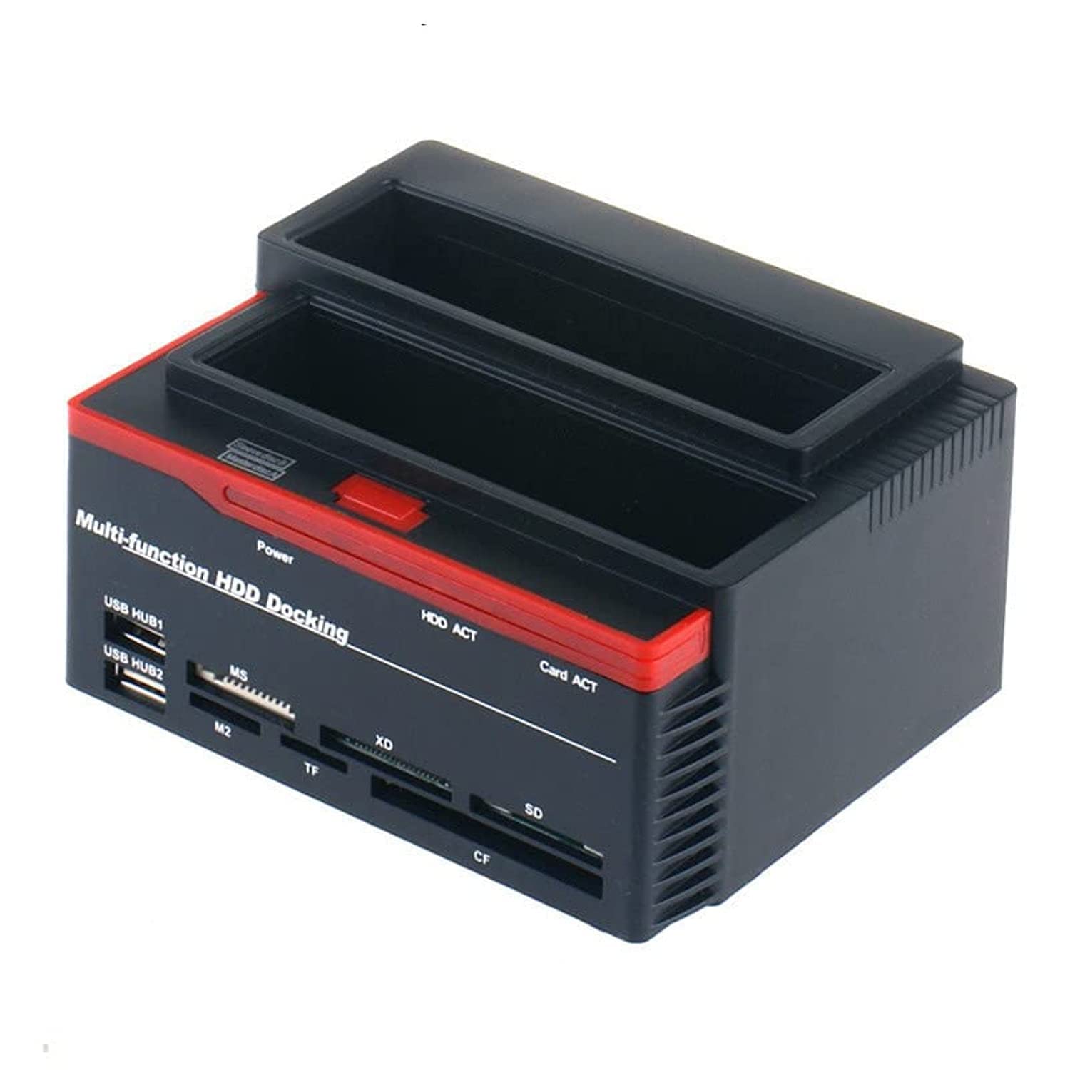 SKEIDO 2.5/3.5" SATA IDE HDD Docking Station Clone HDD Enclosure USB 2 Ports USB 2.0 Hub MS/M2/XD/CF/SD/TF Card Reader