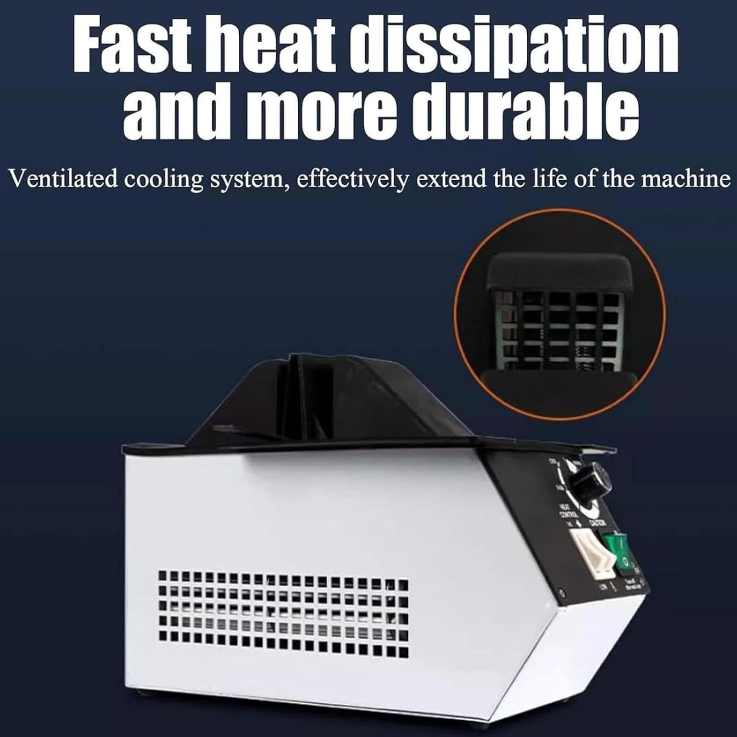 Riscaldatore per occhiali da vista, temperatura regolabile da 1500 W (80 ℃ - 130 ℃), commutazione aria calda e fredda per la lavorazione e la riparazione di telai di occhiali nei negozi di ottica