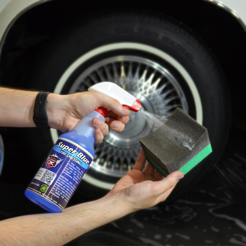 Detail King Super Blue - Tire Dressing & Tire Shine Spray - Contains Silicone for Added Protection - 32 oz