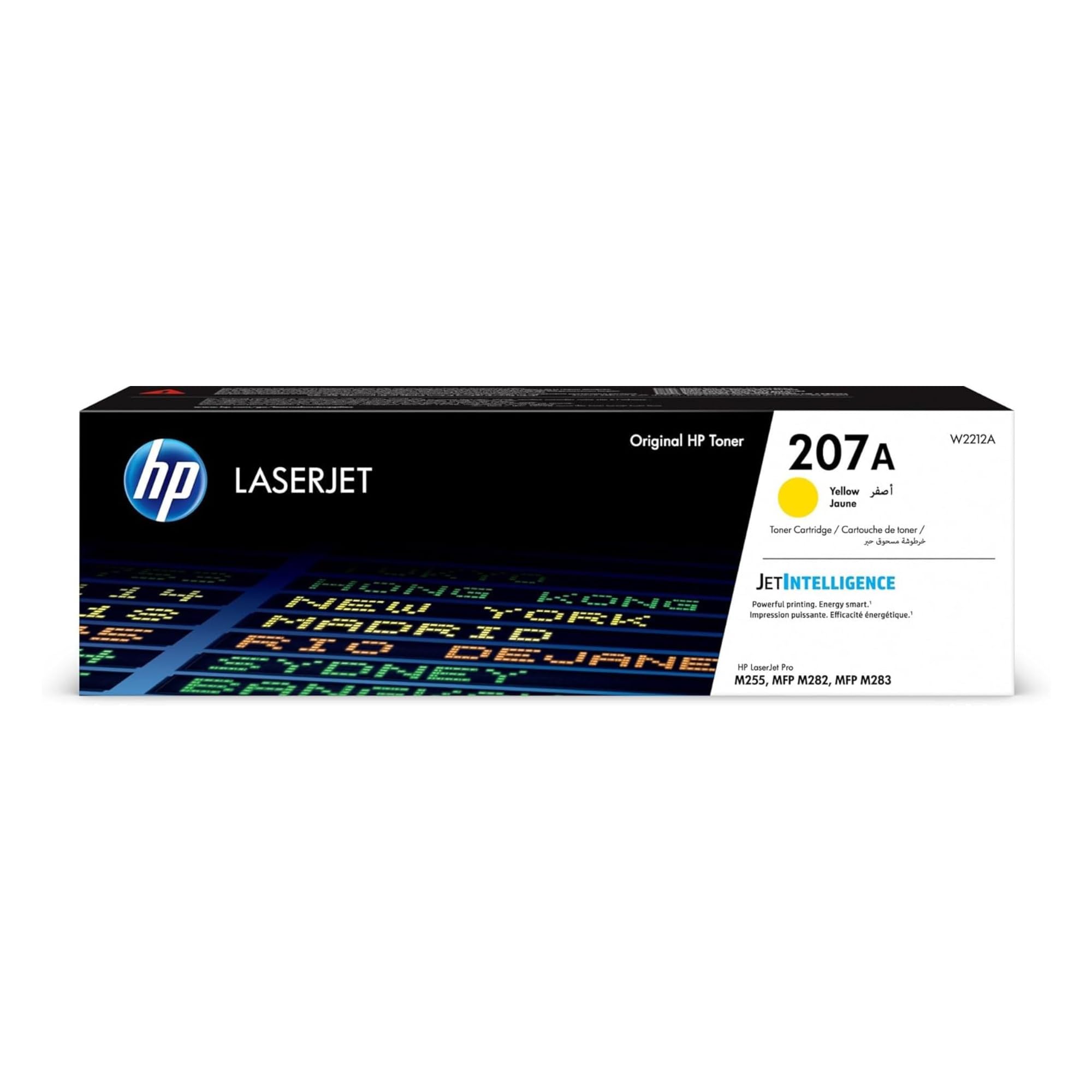 HP 207A W2212A, Cartuccia Toner Originale HP da 1250 Pagine, Compatibile con le Stampanti HP LaserJet Pro M255, MFP M282 e MFP M283, Giallo